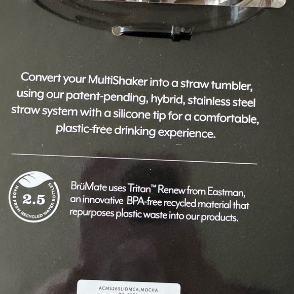 NEW! BRUMATE Mocha Multishaker Straw Lid, New in Package - Picture 11 of 16